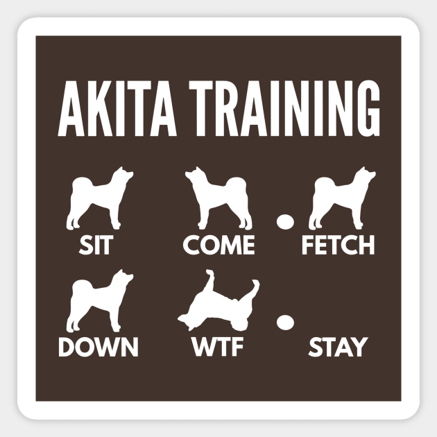 Akita Inu Training Akita Dog Tricks Sticker by DoggyStyles